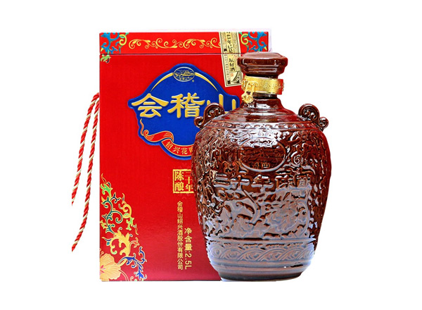 济南回收会稽山二十年黄酒陶坛20年陈酿2.5L花雕酒