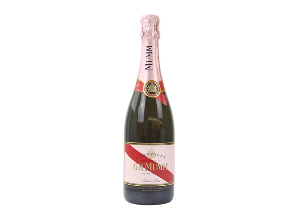 济南回收​玛姆红带香槟老款桃红玫瑰粉红玛姆香槟酒G.H. Mumm Brut Rose